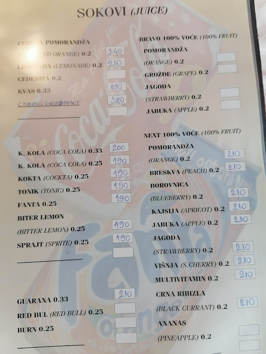 Menu Splav Lanterna-9